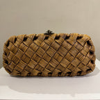 Handwoven Rattan Wicker Clutch Bag