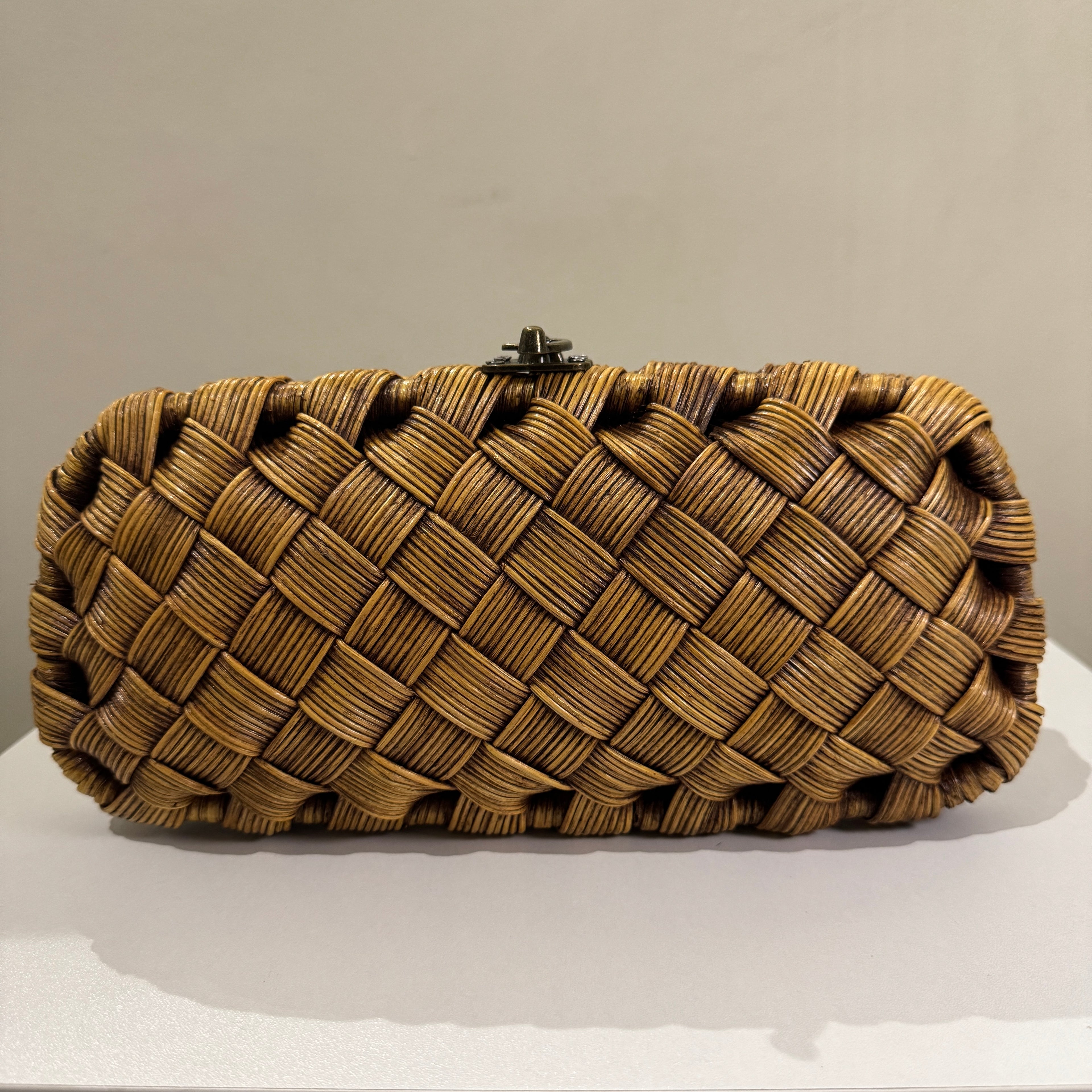 Handwoven Rattan Wicker Clutch Bag