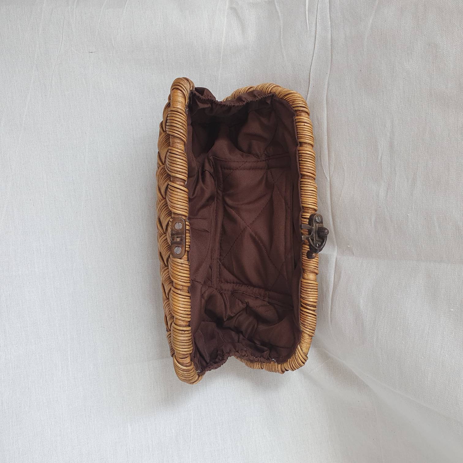 Handwoven Rattan Wicker Clutch Bag